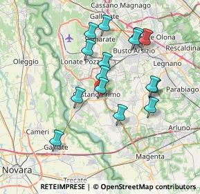 Mappa Via Caboto, 20022 Castano Primo MI, Italia (6.704)