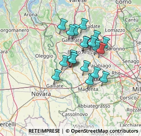 Mappa Via Caboto, 20022 Castano Primo MI, Italia (10.097)