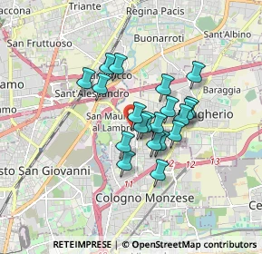 Mappa Via Armando Diaz, 20093 Cologno Monzese MI, Italia (1.231)