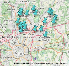 Mappa Via Armando Diaz, 20093 Cologno Monzese MI, Italia (7.384)