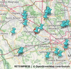 Mappa Via El Alamein, 20014 Nerviano MI, Italia (9.9445)