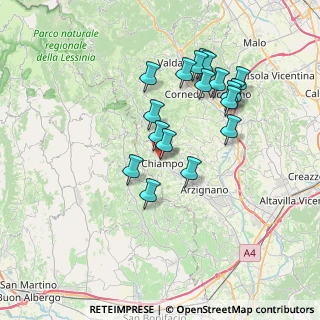 Mappa Via Merloni Madre Clelia, 36072 Chiampo VI, Italia (6.73167)