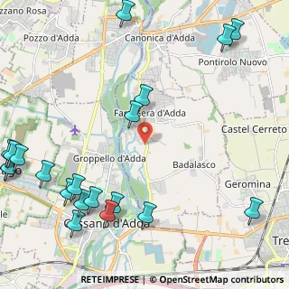 Mappa Via A. Crespi, 24045 Fara Gera d'Adda BG, Italia (3.168)