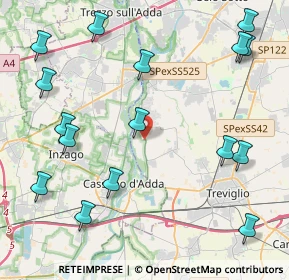 Mappa Via A. Crespi, 24045 Fara Gera d'Adda BG, Italia (5.37)