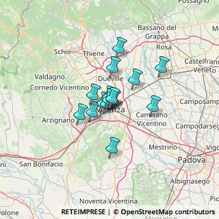 Mappa Contrà Camillo Benso Cavour, 36100 Vicenza VI, Italia (7.662)