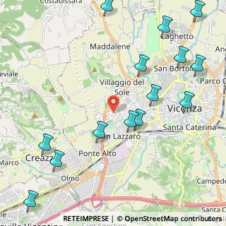 Mappa Via Giovanni Lanza, 36100 Vicenza VI, Italia (2.73714)