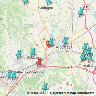 Mappa Via Giovanni Lanza, 36100 Vicenza VI, Italia (6.979)