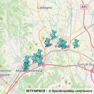 Mappa Via Giovanni Lanza, 36100 Vicenza VI, Italia (3.57364)
