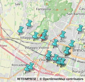 Mappa Via Valcamonica, 25126 Brescia BS, Italia (2.125)
