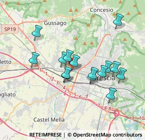 Mappa Via Valcamonica, 25126 Brescia BS, Italia (3.17333)