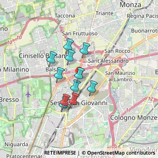 Mappa Via R. F. Grugnola, 20099 Sesto San Giovanni MI, Italia (1.31636)