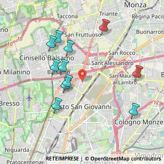 Mappa Via R. F. Grugnola, 20099 Sesto San Giovanni MI, Italia (1.99182)