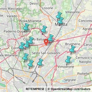 Mappa Via R. F. Grugnola, 20099 Sesto San Giovanni MI, Italia (4.13769)