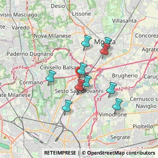 Mappa Via R. F. Grugnola, 20099 Sesto San Giovanni MI, Italia (3.08455)