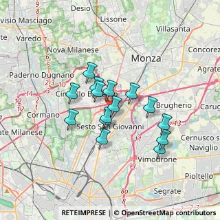 Mappa Via R. F. Grugnola, 20099 Sesto San Giovanni MI, Italia (2.63333)
