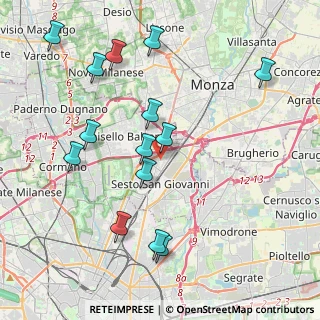 Mappa Via R. F. Grugnola, 20099 Sesto San Giovanni MI, Italia (4.37929)