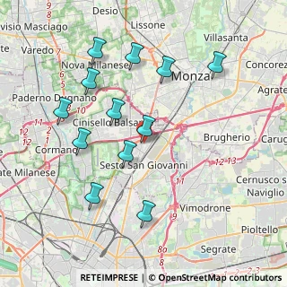 Mappa Via R. F. Grugnola, 20099 Sesto San Giovanni MI, Italia (3.9575)