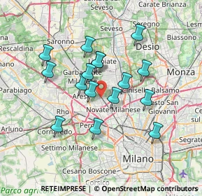 Mappa Via Enrico Fermi, 20021 Bollate MI, Italia (6.05875)