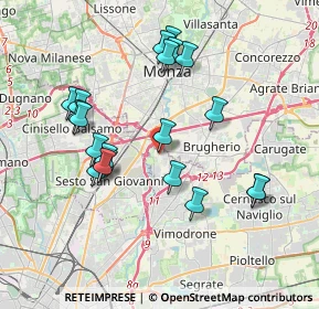 Mappa Via Bruno Buozzi, 20093 Cologno Monzese MI, Italia (3.6925)