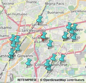Mappa Via Bruno Buozzi, 20093 Cologno Monzese MI, Italia (2.3515)
