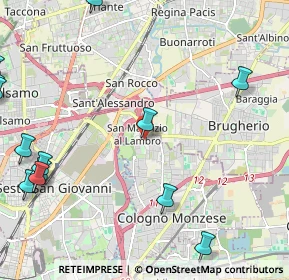 Mappa Via Bruno Buozzi, 20093 Cologno Monzese MI, Italia (3.5585)