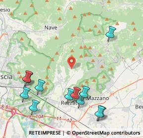 Mappa Via Cave, 25082 Botticino BS, Italia (5.15417)