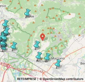 Mappa Via Cave, 25082 Botticino BS, Italia (6.5435)