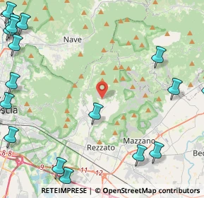 Mappa Via Cave, 25082 Botticino BS, Italia (7.287)