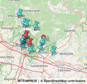 Mappa Via Cave, 25082 Botticino BS, Italia (6.90313)
