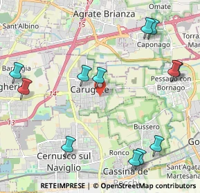 Mappa Via Daniele Manin, 20061 Carugate MI, Italia (2.59333)