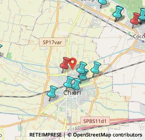 Mappa Via Orti, 25032 Chiari BS, Italia (3.1465)