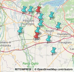 Mappa Via Orti, 25032 Chiari BS, Italia (6.7975)