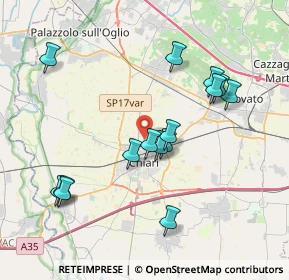 Mappa Via Orti, 25032 Chiari BS, Italia (3.79267)