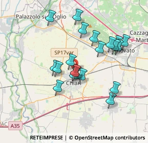 Mappa Via Orti, 25032 Chiari BS, Italia (3.3135)