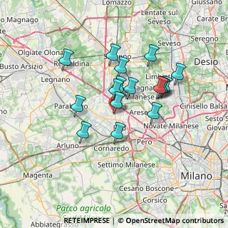 Mappa Via Verbano, 20017 Rho MI, Italia (5.87059)