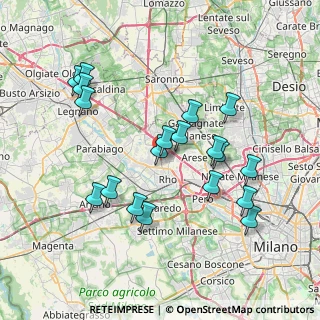 Mappa Via Verbano, 20017 Rho MI, Italia (7.46842)