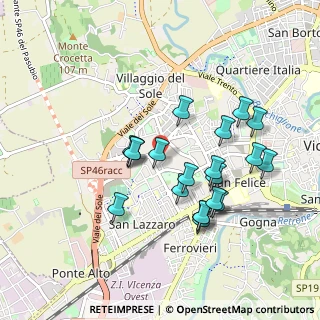 Mappa Via Paolo Boselli, 36100 Vicenza VI, Italia (0.8485)