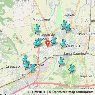 Mappa Via Paolo Boselli, 36100 Vicenza VI, Italia (1.92167)