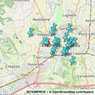 Mappa Via Paolo Boselli, 36100 Vicenza VI, Italia (1.39421)