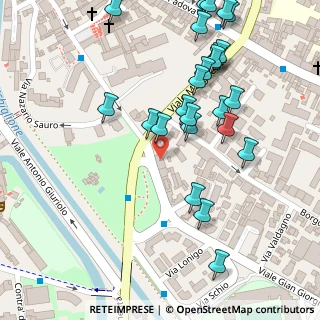 Mappa Via Arzignano, 36100 Vicenza VI, Italia (0.136)