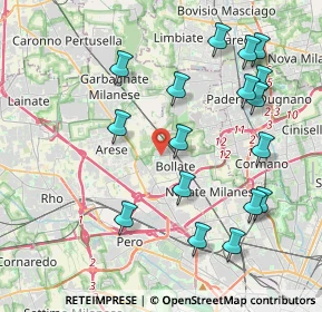 Mappa Via Gianni Riccardi, 20021 Bollate MI, Italia (4.38412)