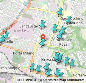 Mappa Via Ugo Foscolo, 25128 Brescia BS, Italia (1.282)