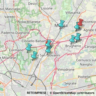 Mappa Via Monte Nero, 20099 Sesto San Giovanni MI, Italia (4.12091)