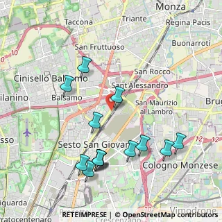 Mappa Via Monte Nero, 20099 Sesto San Giovanni MI, Italia (2.16643)