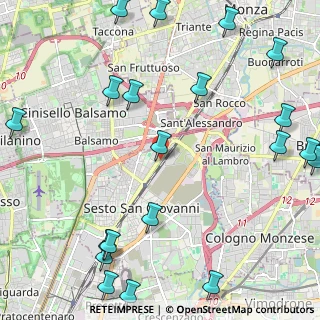 Mappa Via Monte Nero, 20099 Sesto San Giovanni MI, Italia (3.1255)