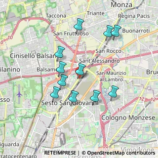 Mappa Via Monte Nero, 20099 Sesto San Giovanni MI, Italia (1.70909)
