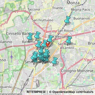 Mappa Via Monte Nero, 20099 Sesto San Giovanni MI, Italia (1.43421)