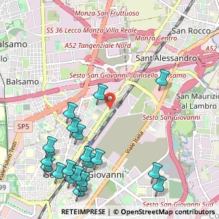 Mappa Via Monte Nero, 20099 Sesto San Giovanni MI, Italia (1.454)