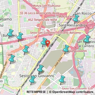 Mappa Via Monte Nero, 20099 Sesto San Giovanni MI, Italia (1.38667)