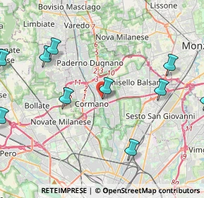 Mappa Viale G. Marconi, 20095 Cusano Milanino MI, Italia (6.08462)